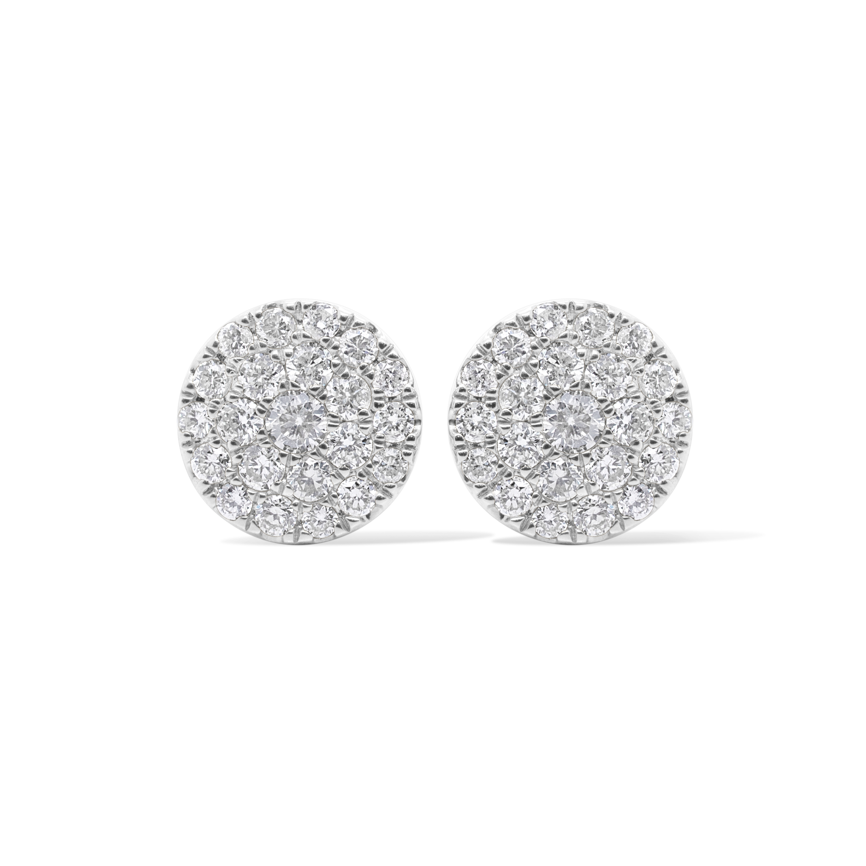 Diamond Earrings 0.72 ct. 10K White Gold